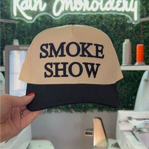 SMOKE SHOW embroidered trucker hat